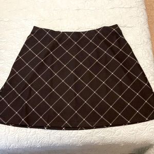 Loft plus A line plaid skirt